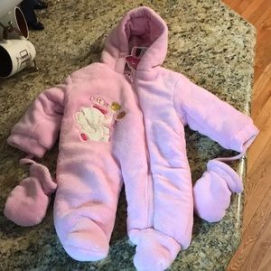 Baby girls 3-6 month one piece winter coat NEW